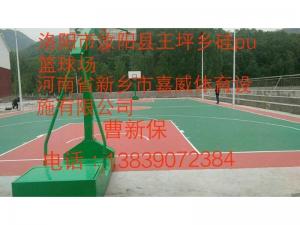 洛阳市汝阳县王坪乡硅pu篮球场