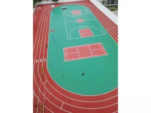 混合型跑道，硅pu球场