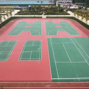 周口市郸城县党校硅PU 和混合型跑道完工